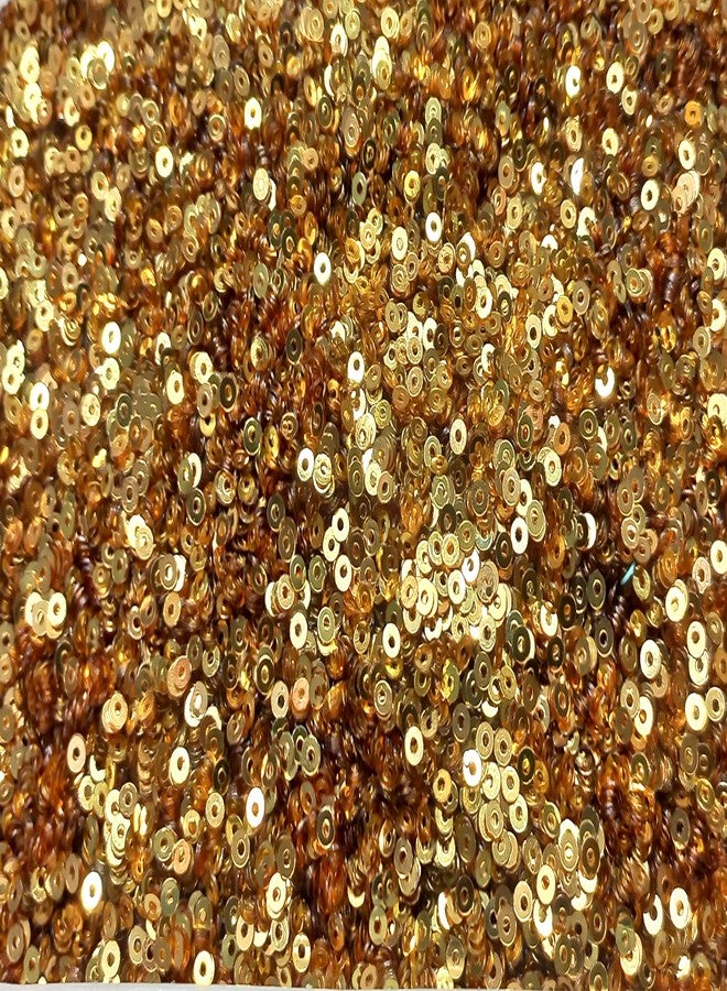 OMX Sequin Sitara for Craft and Embroidery Making Combo Pack Total - 250 Gram, Size 3MM (Gold) - Image 1